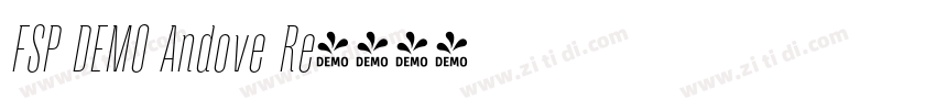 FSP DEMO Andove Re字体转换 FSP DEMO Andove Re字体转换
